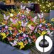 Guirlande lumineuse solaire, lot de 2, 34 papillons, multicolore, étanche