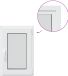 vidaXL Kelderraam RISOR 40 x 70 cm PVC en Glas
