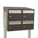 Stoer! Brickset 2-Breed, 2-Hoog Met Dak Op Statief Antraciet - 40215065_2x2ds