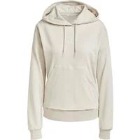 adidas dames Essentials Small Logo French Terry Hoodie Sweatshirt, wonder alumina/white, XS