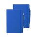 Shoppartners Carnet - A5 - Bleu - Couverture rigide - Avec élastique et stylo - 2 pièces