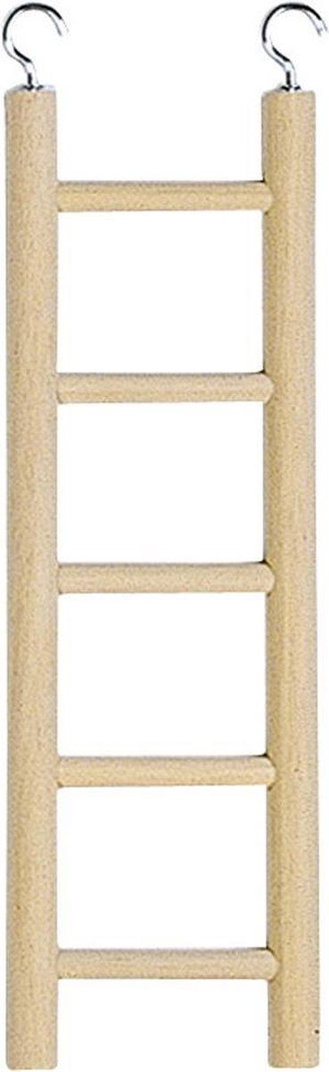Ferplast Parkietentrap - 7 x 22,8 cm - Hout Lichtbruin - Vogel speelgoed - Vogel trapje