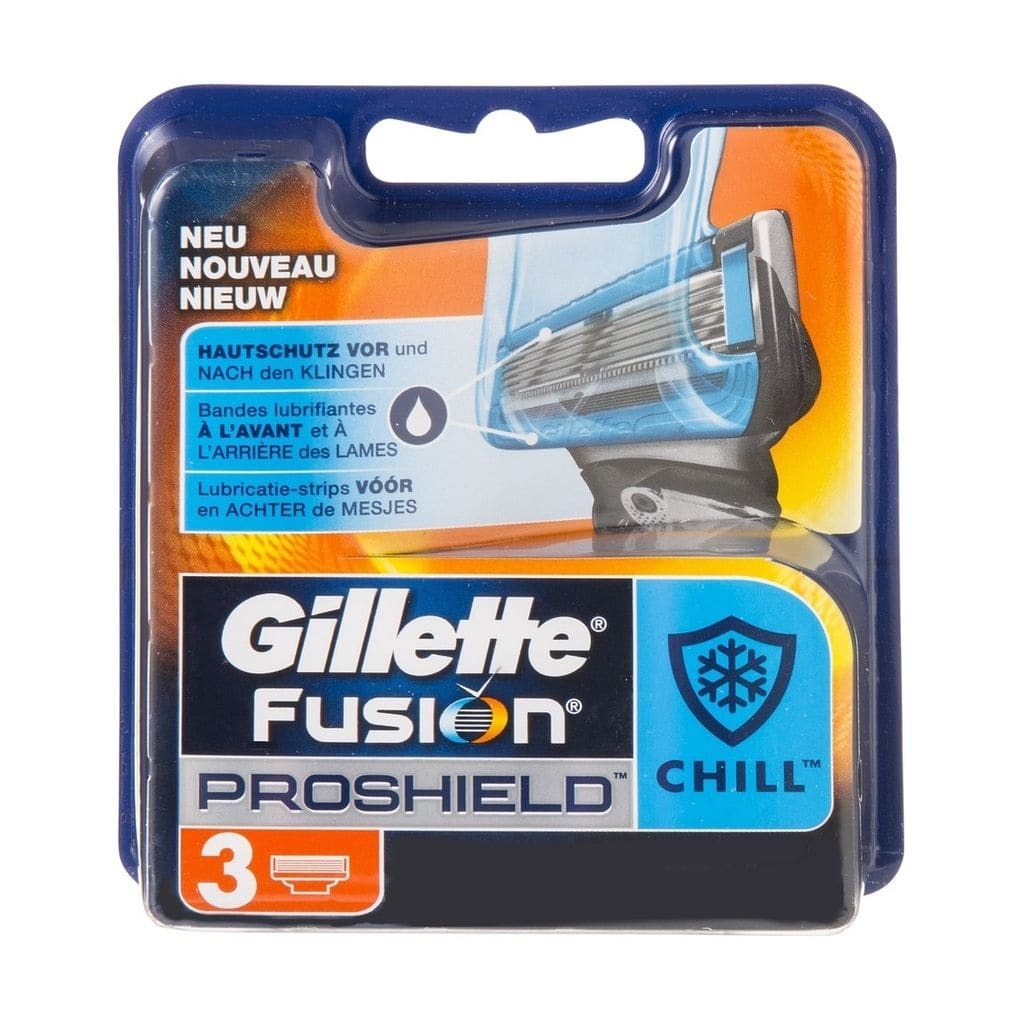 Gillette Fusion ProShield Chill Scheermesjes 3 stuks