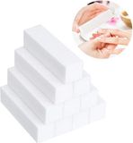 Okado Nagel Bufferblok 2 Stuks – Wit – 2000 Grit Polijstblok – Voor Natuurlijke Nagels & Kunstnagels – Opruwen & Egaliseren – 9,5 x 2,5 x 2,5 cm
