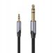 Watio Wave Audiokabel, stereokabel, 3,5 mm jack naar 6,3 mm jackstekker, 0,5 m, grijs
