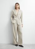comma Bandplooibroek beige