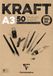 Clairefontaine Kraftpapier A3 Blok - Bruin - 50 vellen