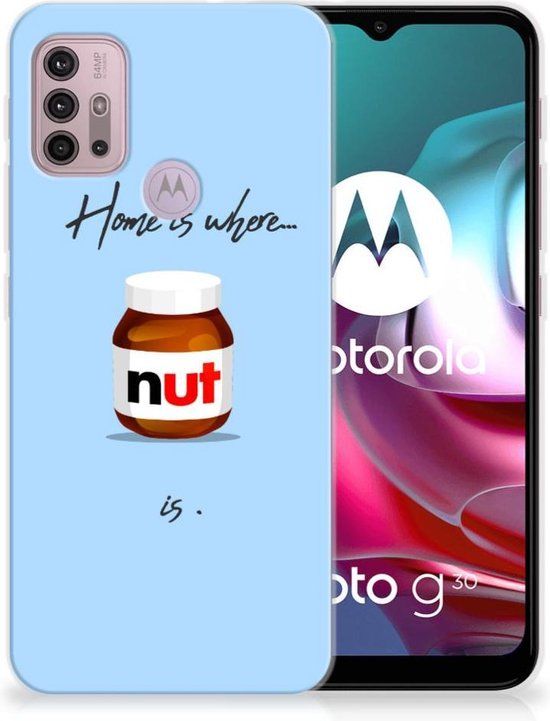 B2Ctelecom Smartphone hoesje Motorola Moto G30 / G10 - Nut Home | Back Cover TPU