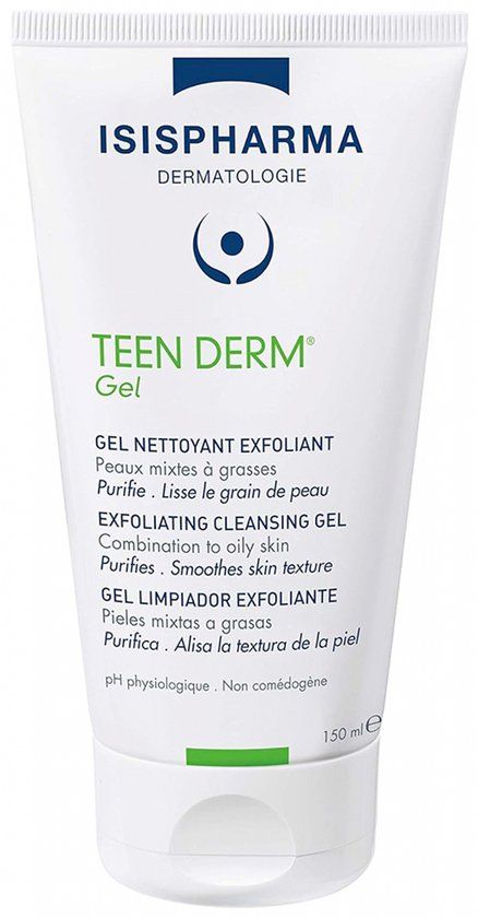 Isispharma Teen Derm Gel Nettoyant Exfoliant 150 ml
