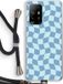 Case Company - Oppo A94 5G Case with Cord - Grid Blue