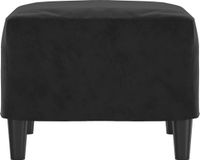 vidaXL Voetenbank 60x50x41 cm fluweel zwart