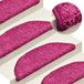VidaXL Trapmatten 30 st 56x17x3 cm roze halfrond