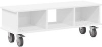 vidaXL TV Stand 100 x 35 x 35 cm White Engineered Wood