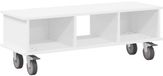 vidaXL TV Stand 100 x 35 x 35 cm White Engineered Wood