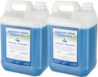 Merkloos / Sans marque Claudius Cosmetics B.V. Handzeep Crème Eucalyptus 5 liter - set van 2 stuks - navulling - Voordeelverpakking