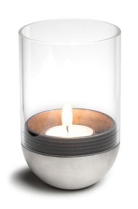 Höfats GRAVITY CANDLE M90 Candle Holder - Stainless Steel & Transparent