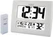La Crosse Technology WS8020 Wandklok met temperatuurweergave, wit