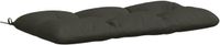 vidaXL Bankkussen VIANEN 100% Polyester Antraciet 100 x 60 x 12 cm