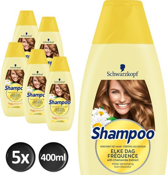 Schwarzkopf Shampoo Elke Dag 400 ml - 5 stuks - Voordeelverpakking