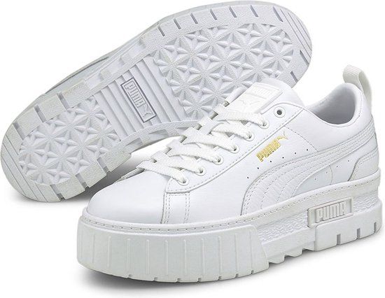 Puma Select Mayze Classic - Lage Sneakers - Vrouwen - Maat 37.5 - Puma White