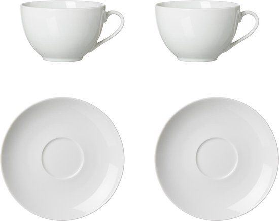 Ritzenhoff & Breker Cappuccinoset Bianco, 4-delig, 300 ml