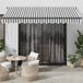 Maison Exclusive - Parasol rétractable, anthracite et blanc, 3,5 x 2,5 m, tissu et aluminium
