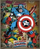 Pyramid International Marvel Comics Poster Pack Captain America Retro 40 x 50 cm