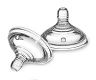 Tommee Tippee Easi-Vent Sauger 6 mnd+ Transparant 2 stuks