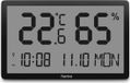 Hama Weerstation Lombok - Binnentemperatuur en hygrometer - Zwart
