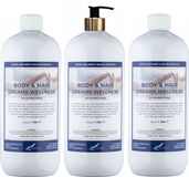Claudius Cosmetics B.V. Body & Hair Creamy Wellness 1 liter met gouden pomp - set van 3 stuks