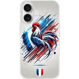 Coq francais Verstevigd hoesje met sublimatie bedrukking, compatibel met Apple iPhone 16