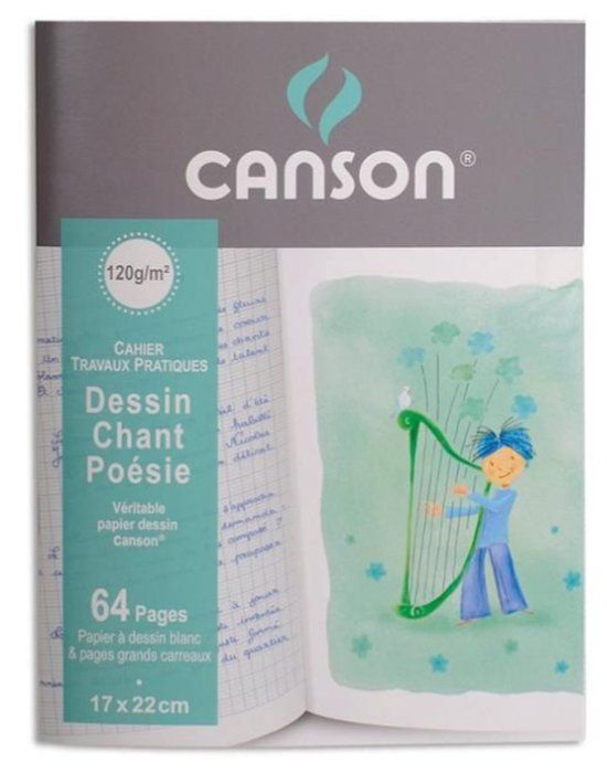 Canson C200005671, Afbeelding, Meerkleurig, 64 vel, 120 g/m², Ruitjespapier, Softcover