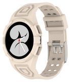 Wigento Samsung Siliconen horlogeband voor de Galaxy Watch 5 40mm met geïntegreerde behuizing