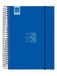 Finocam Spiraalkalender 2025/2026, 1 dag per pagina, september 2025 - augustus 2026 (12 maanden), blauw, Spaans