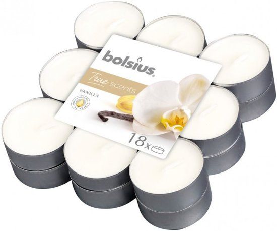Bolsius Geurtheelicht - True Scents - Vanilla - 18 stuks