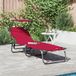 vidaXL Ligbed Rood Oxford 190 x 57 x 81 cm