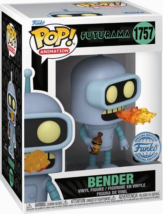 Funko Pop! Animation: Futurama - Bender #1757 - Vinyl Figure