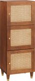 vidaXL Hoge kast Bruin 40 x 33,5 x 110 cm Massief Mango Hout
