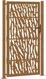 vidaXL Poort met sporenontwerp 100x200 cm staal weervast