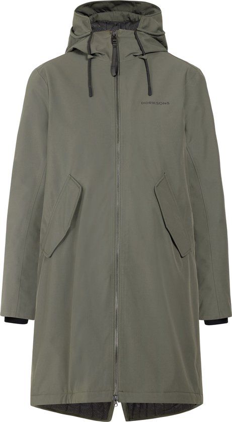 Didriksons FIA WNS PARKA Dames Outdoorjas - Deep Green - Maat 40