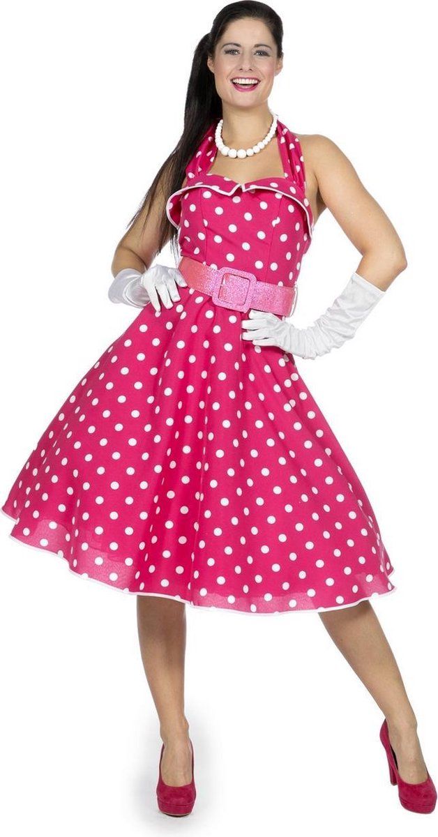 Wilbers Rock n Roll pink roze/wit - Polyester - EAN: 8720059004140