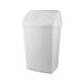 OFITURIA® Afvalemmer met zwenkdeksel, multifunctionele container van polyethyleen, inhoud 50 l, wit