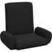 Maison Exclusive Fauteuil de sol réglable noir velours grainé