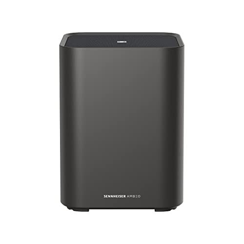 Sennheiser AMBEO Sub voor TV en Muziek - EU Plug - Indrukwekkende 3D Surround Sound - Diepe Bas tot 27 Hz - 8" Subwoofer met een 350W Klasse D Versterker - Compatibel met AMBEO Soundbar familie