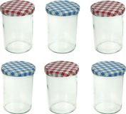 Cosy & Trendy Voorraadpotten/inmaakpotten schroefdop 440 ml - 18x stuks - weckpotten/conservenpotten