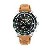 Timberland TDWGF0029001 Parkman Polshorloge Heren Kwarts Leer Groen Zilverkleurig