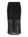 ONLY ONLCELY Midi-rok Zwart Glitter