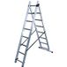 Hailo - Échelle transformable - 2 plans 2x8 échelons 3,6m/4,5m en aluminium hobby