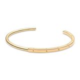 Pandora Signature I-D 14k gold-plated open bangle