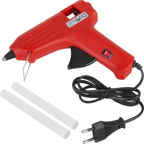 Maclean Lijmpistool 40W + 2x Hete Lijm Sticks Transparante